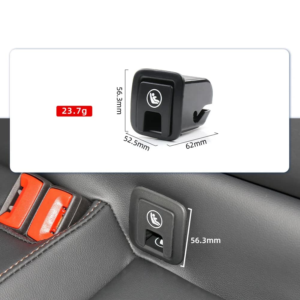 Car Child Seat Isofix Anchor Cover Cap Single Mount Base 57D887187A For Skoda Karoq VW T-ROC AC7 T-Cross Taos Taigo Virtus