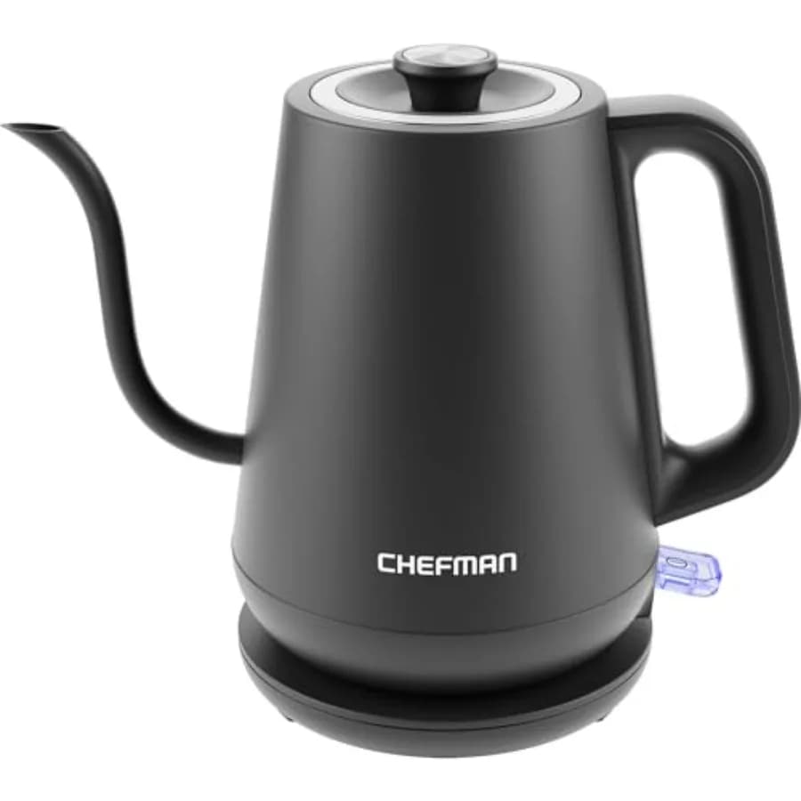 Gooseneck Electric Kettle, 0.8L Pour Over Tea Kettle for Coffee and Tea, One-Touch Operation, Boil-Dry Protection, Auto Shut-Of