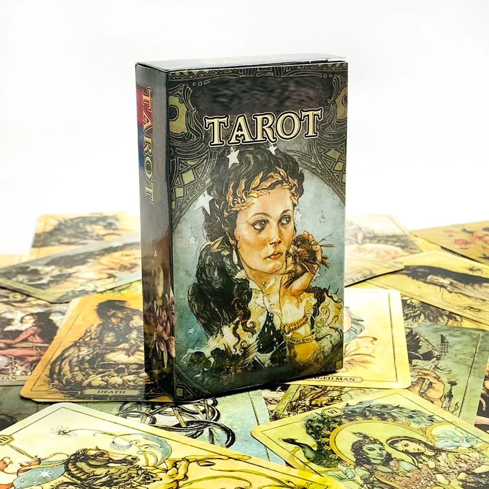 Carte dei Tarocchi, mazzo da 78 carte, edizione inglese Visions Divination, giochi da tavolo, illustrazioni mistiche, perfette per la guida spirituale