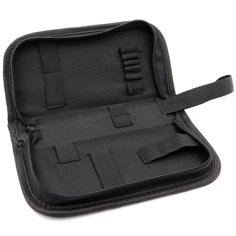 Borsa per attrezzi in tessuto Oxford 13 fori Kit di attrezzi per riparazione hardware Borsa per attrezzi per orologi Borsa per attrezzi multiuso con cerniera Borse per attrezzi per elettricisti