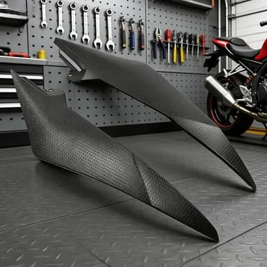 Pannello Laterale Decorativo per Serbatoio Moto Compatibile con Yamaha YZF R6 2008-2015, Accessori Modificati