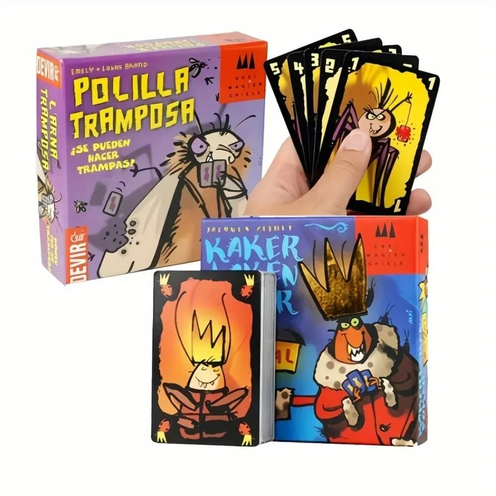 Polilla Tramposa Español Gioco di carte da gioco The Cheating Moth Gioco da tavolo spagnolo Juego Cartas Giochi di famiglia per la festa