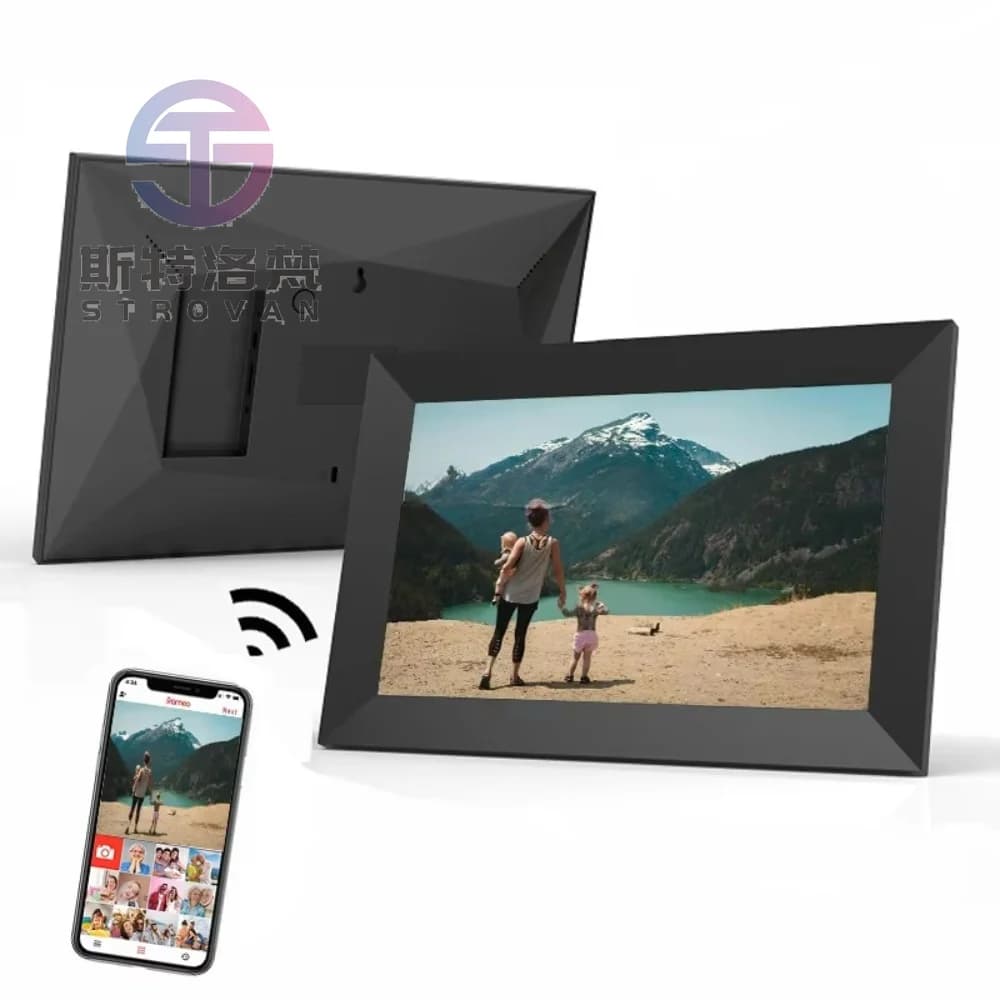 Android 10.1 Inch Touch Screen Digital Video Photo Frame With Frameo App