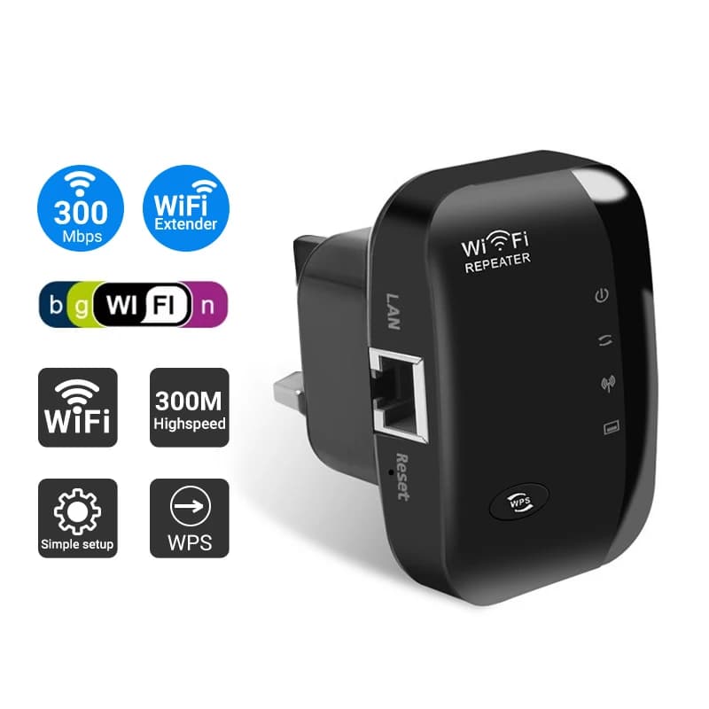 Router Wps portatile 300Mbps Ripetitore WiFi wireless Router WiFi Amplificatori di segnale Amplificatore di rete Ripetitore Extender WIFI Ap