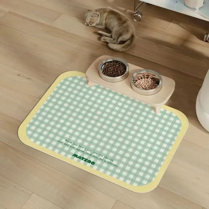 VIKAMA Tovagliette specifiche per animali domestici Tovagliette in PVC impermeabili resistenti alle macchie a prova di perdite e senza lavaggio per gatti Tovagliette per cani Gatti Cani