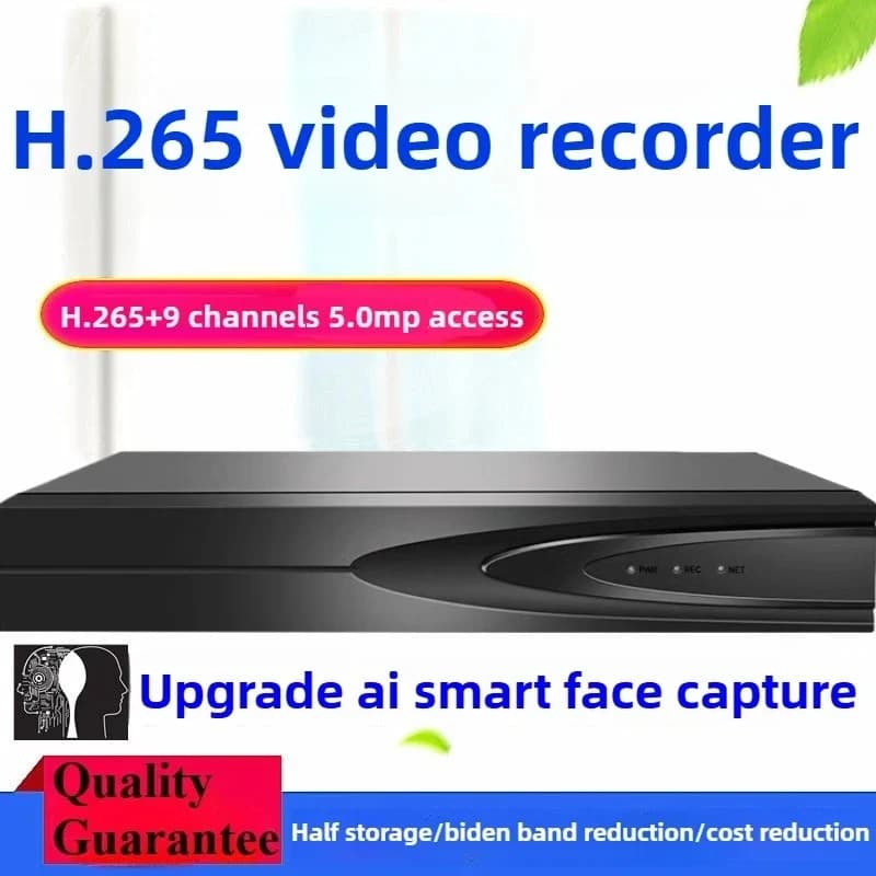 H.265 multicanale multi-disco NVR HD 4K 8MP rete disco rigido registratore nvr telecamera nvr per cctv
