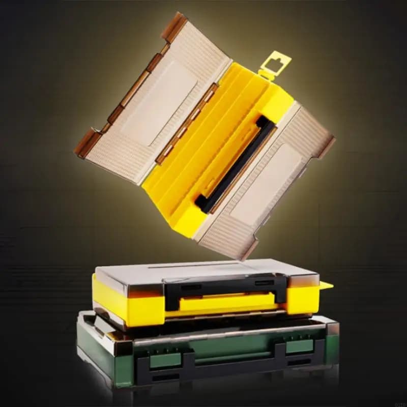 Double Sided Fishing Tackle Box Fishing Lures Organizers Hard Baits Case Tool