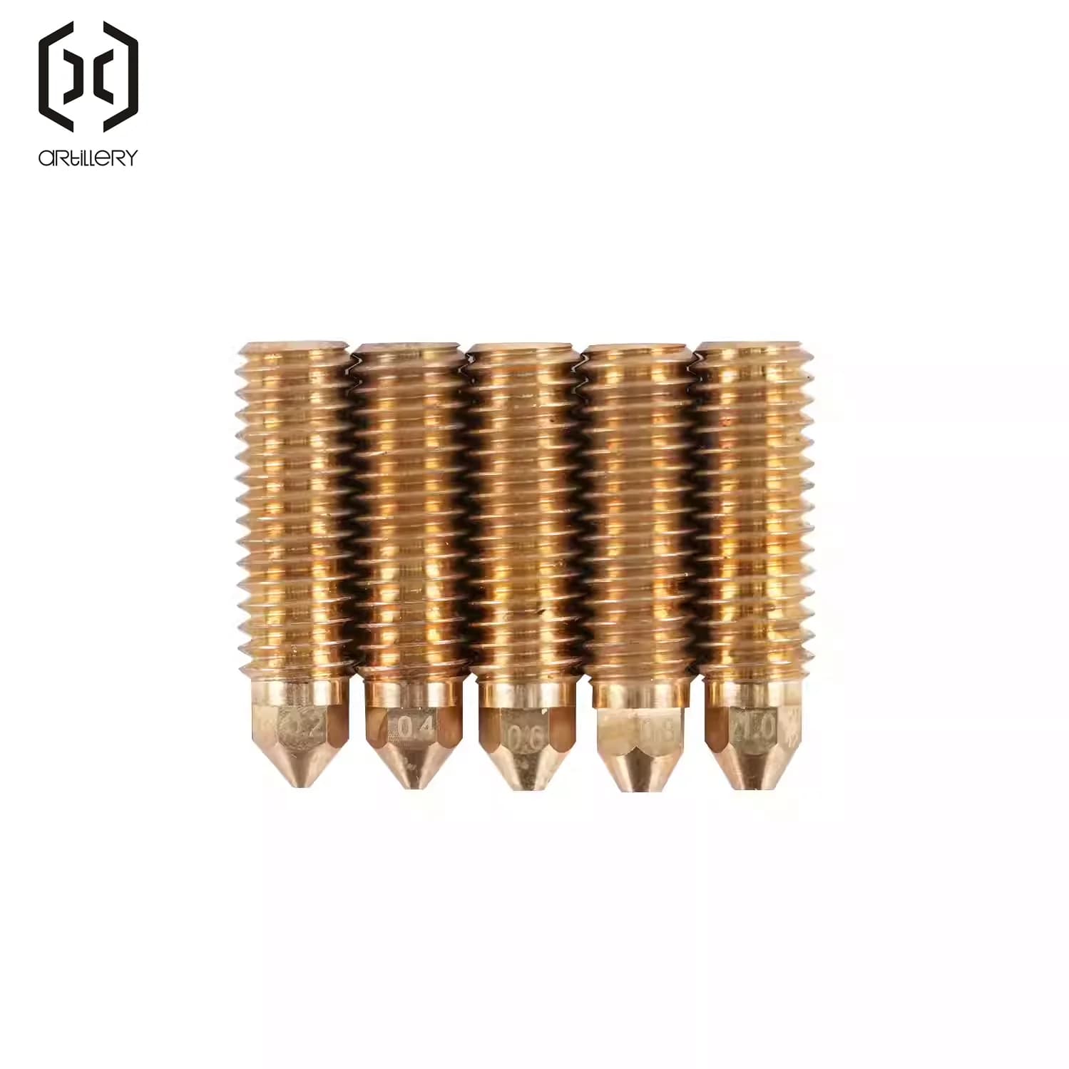 ARTILLERY 3D Printer Brass Nozzle Kit 0.2-1.0mm Compatible with Sidewinder X3/X4 Series High-Quality Replacement Part