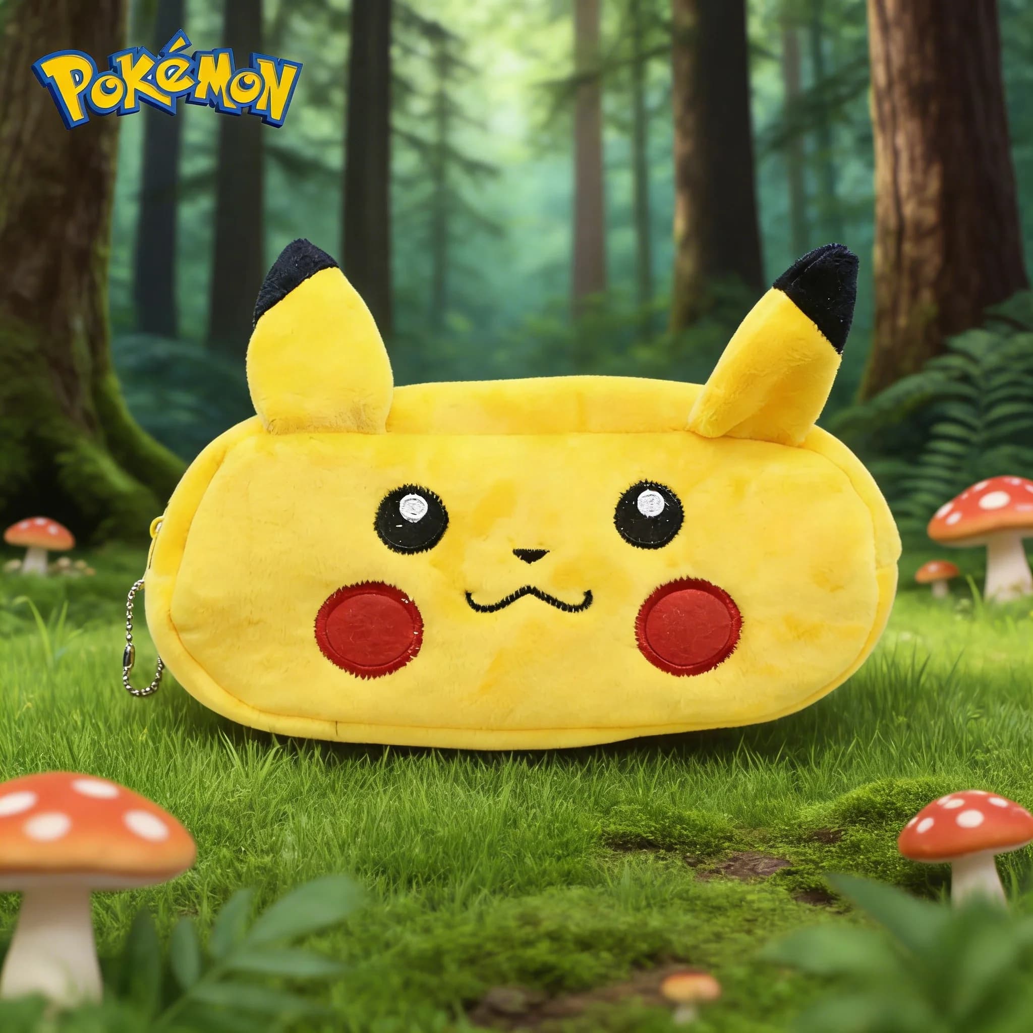 Astuccio portapenne Pokemon Anime Pikachu, astucci in peluche per ragazzi e ragazze, borsa per cosmetici, articoli di cancelleria per studenti, giocattoli per bambini
