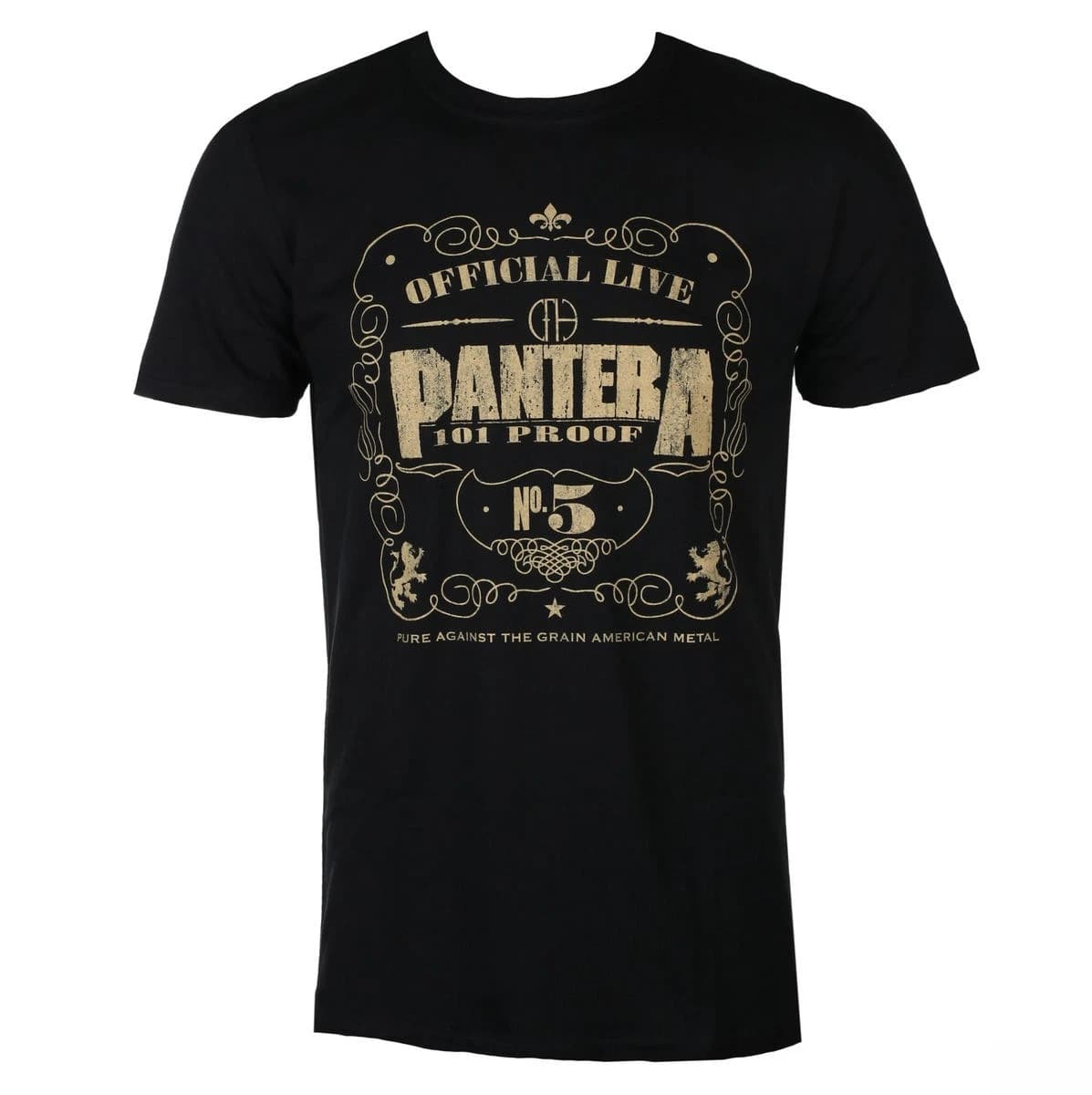 T-Shirt Pantera - 101 Proof Art Pattern Groove Metal Band, Stile Casual Streetwear in Cotone, Adatta sia per Uomini che per Donne