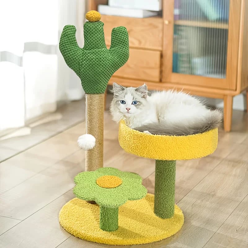 Tiragraffi per Gatti, Albero per Gatti, Struttura per Gatti, Articoli per Animali Domestici, Mobili per Gatti, Cactus