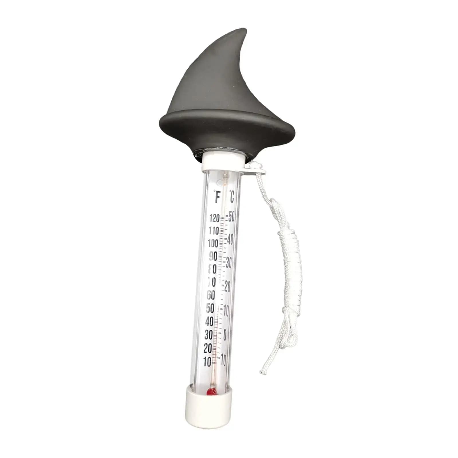 Floating Pool Thermometer Shatter Resistant Shark Creative Funny Decor F/C Display for Aquariums Hot Tub Pond Ice Bath Baby Bath