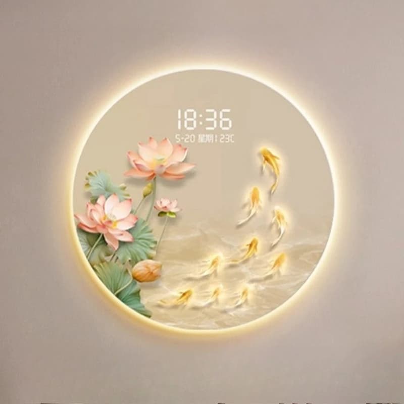 Luxury Design Wall Clocks Living Room Digital Clock Restaurant Wall Watch Corridor Mute Quartz Clock LED Mural Home Decoration