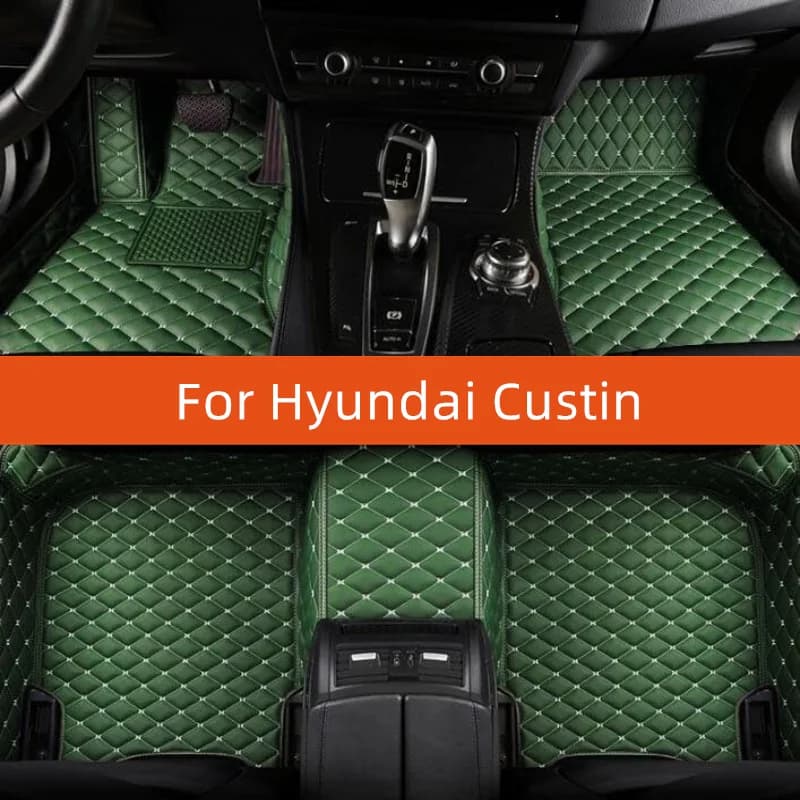 Tappetino per auto in pelle personalizzato per Hyundai Custin 2022 2023 2024 2025 2026 2027 Tappetino per auto Accessori interni