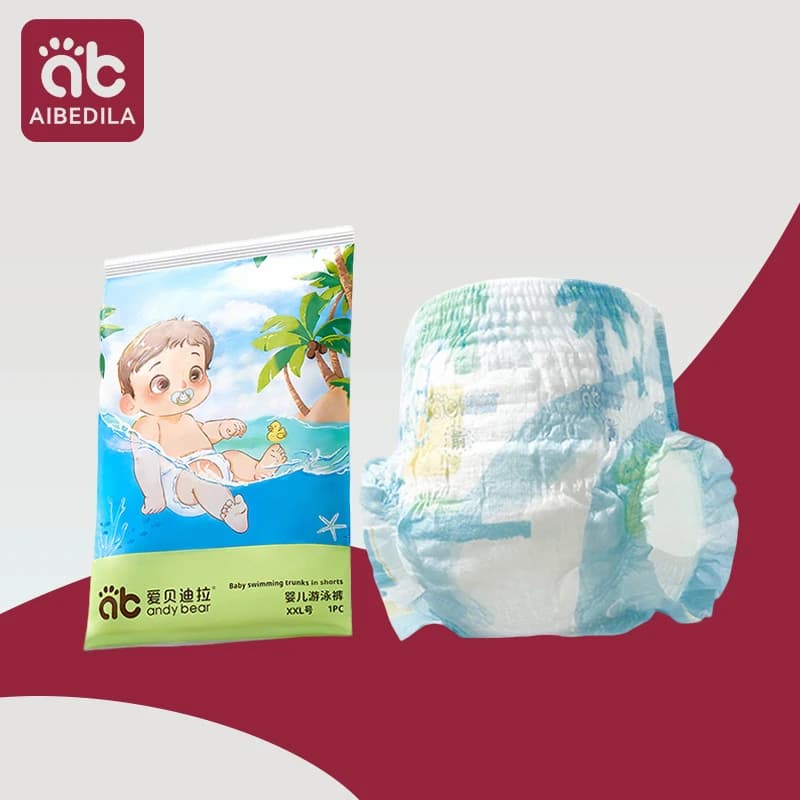 Pannolini da nuoto per bambini impermeabili Costumi da bagno usa e getta Pantaloni pull-up 0-3 anni Pantaloni acquatici per bambini Costume da bagno per neonati