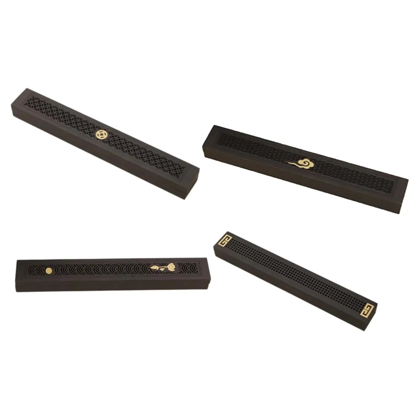 Wood Incense Stick Holder Decoration Home Furnishing Centerpiece Incense Stand for Living Room Desktop Indoor Tea Room Bedroom
