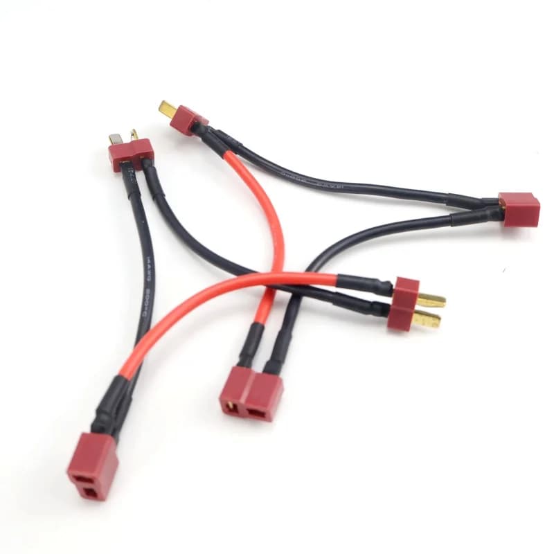 Spina a T Connettore Maschio a Femmina 14AWG/16AWG 10CM Adattatore Batteria Serie Y Forma Cavo di Collegamento per Elicottero Rc