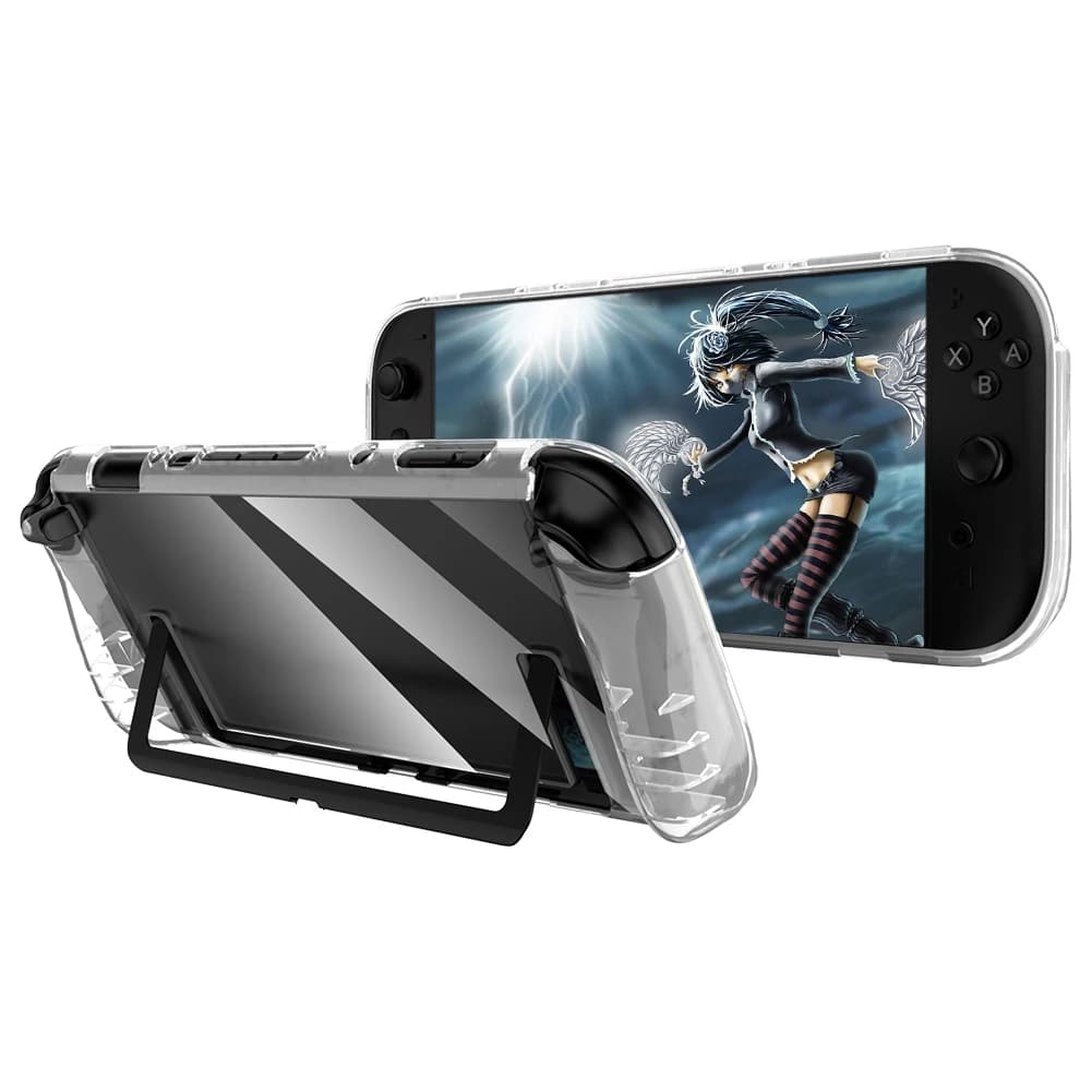 Custodia Trasparente in TPU per Nintendo Switch 2, Cover Protettiva Completa Anti-caduta e Anti-scivolo, Accessori per Giochi