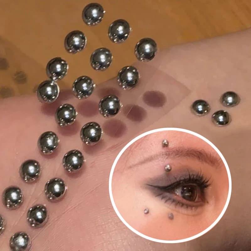 Adesivi autoadesivi per sopracciglia finte labbra Adesivi per anelli al naso non penetranti Unghie per ombelico Adesivi riutilizzabili per orecchini per il corpo