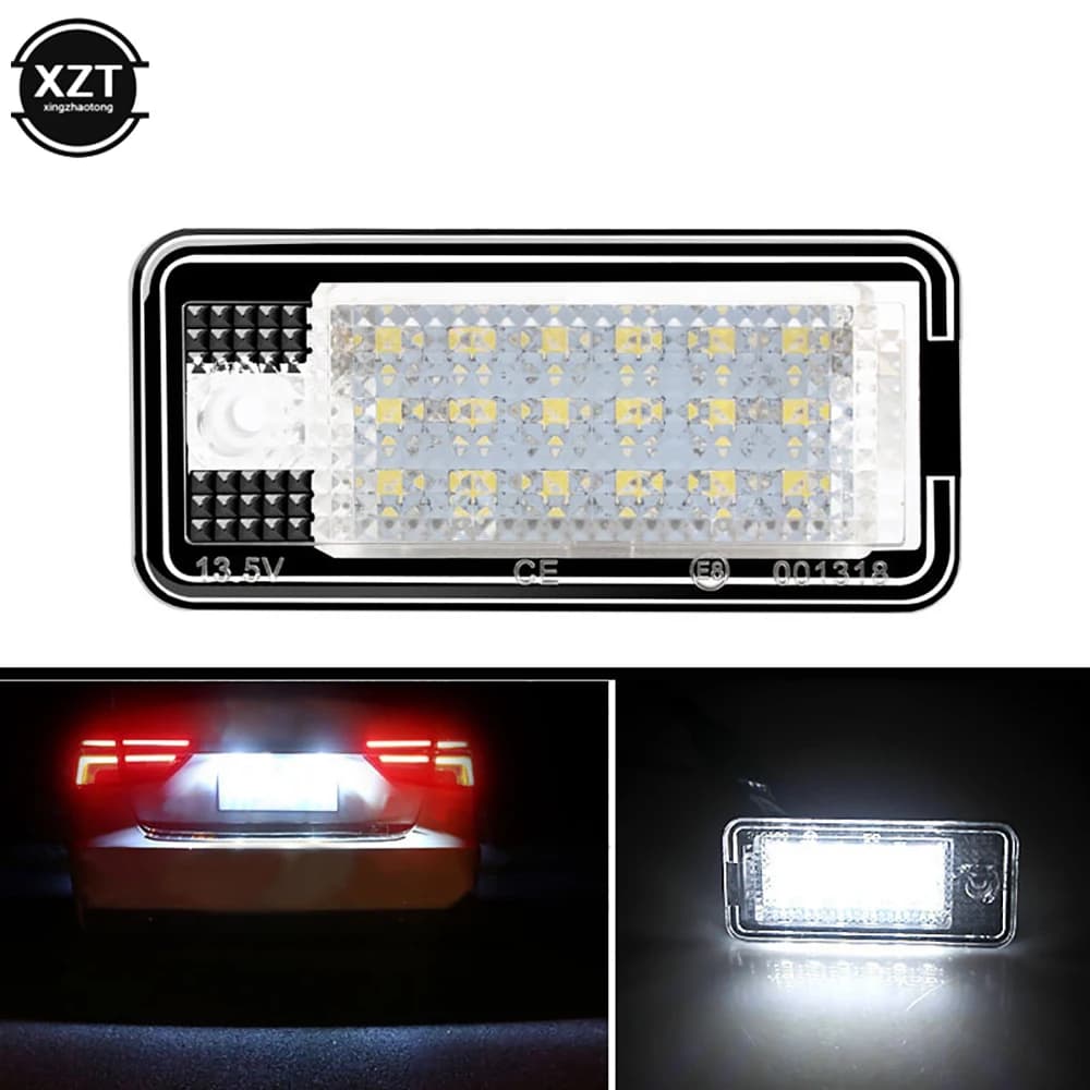 2 pz Auto Canbus Auto LED numero luce targa 12V per Audi A3 S3 A4 S4 C6 A8 S8 sostituzione diretta lampadina targa posteriore