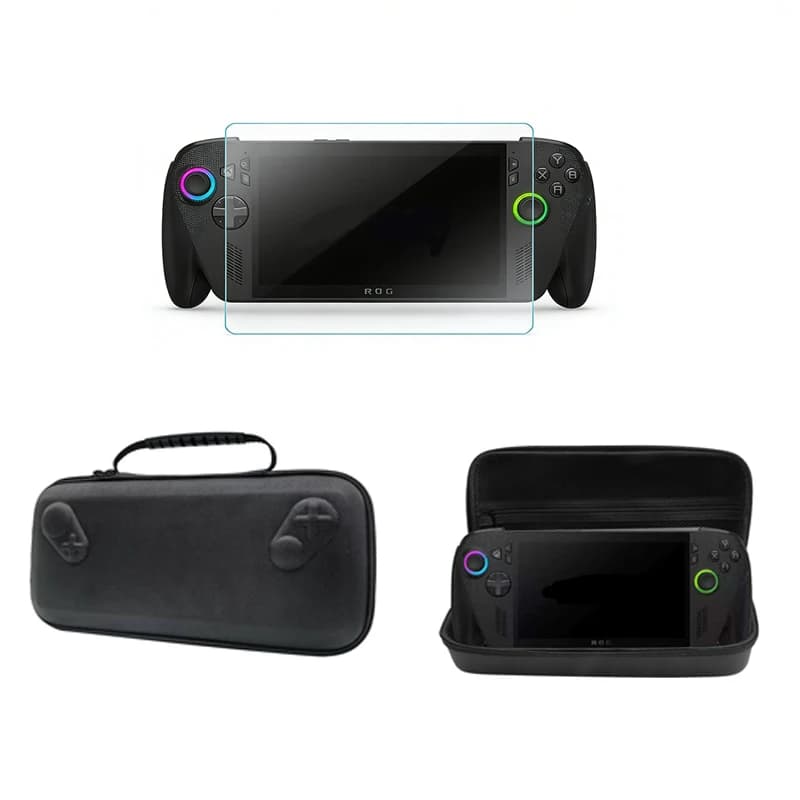 Borsa portaoggetti per ROG Xbox Ally X, protezione per schermo in vetro temperato HD antigraffio per console da gioco ROG Xbox Ally, accessori
