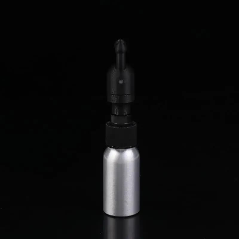 Tappo Inalatore per Oli Essenziali a Prova di Perdite, Bottiglie in Alluminio con Tappo in Silicone, Mini Dispenser per Oli Essenziali e Profumi