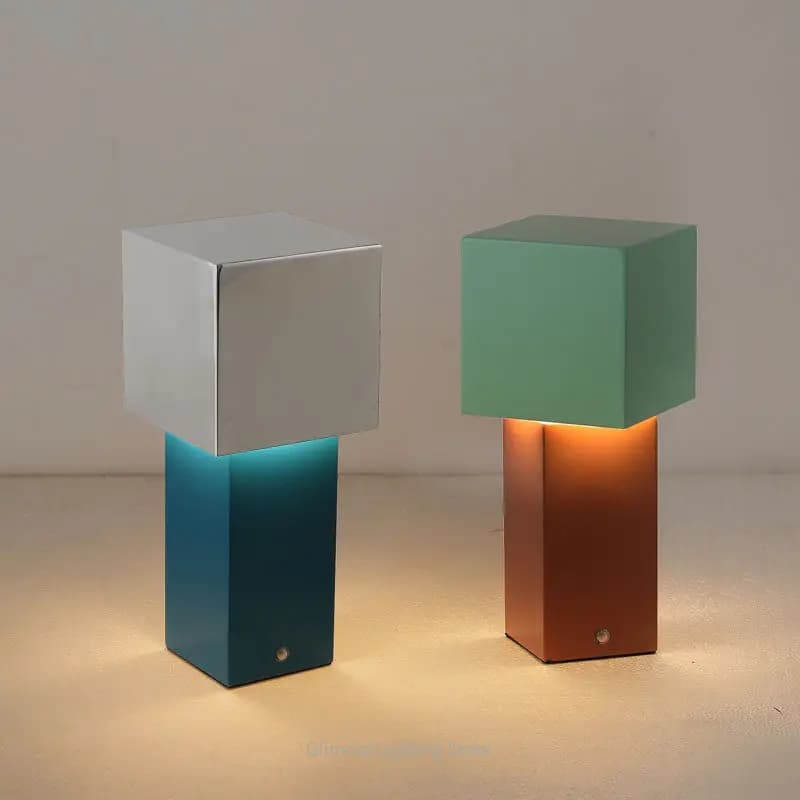 Portable Rechargeable Table Lamp for Outdoor Camping, Restaurant Bar Desk, Ambient Decor Night Light for Bedroom Home