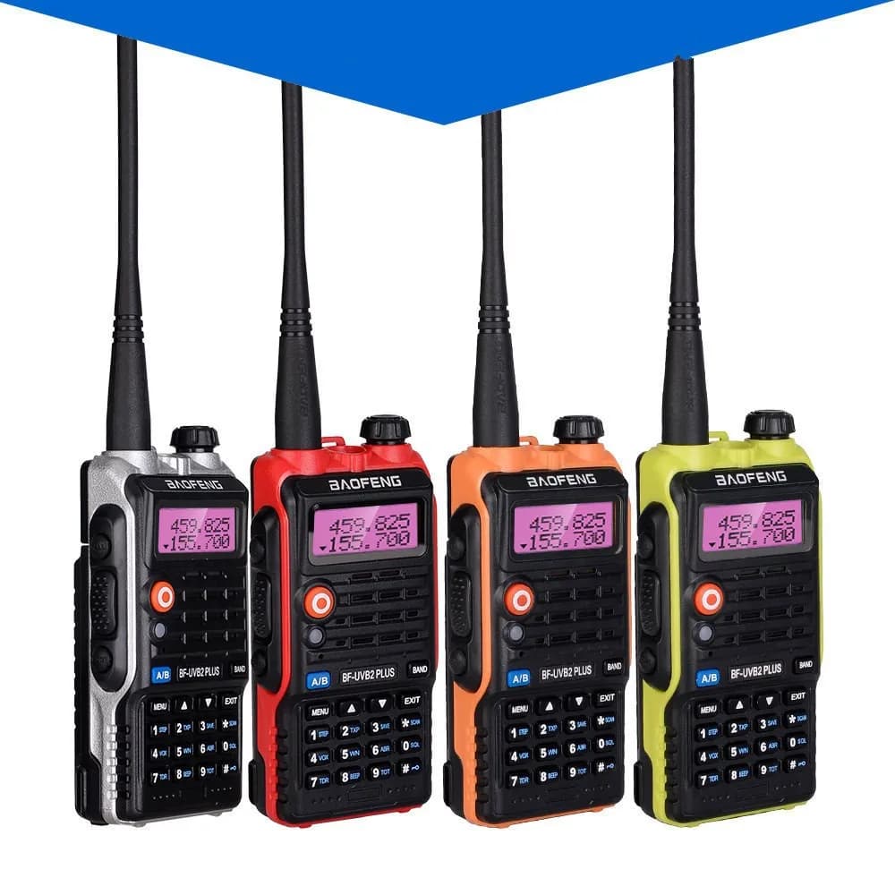 BAOFENG BF-B2 Plus 8W Ricetrasmittente UV a Doppia Banda ad Alta Potenza, Versione Aggiornata UV-5R, Radio Portatile Antipolvere e Antiurto