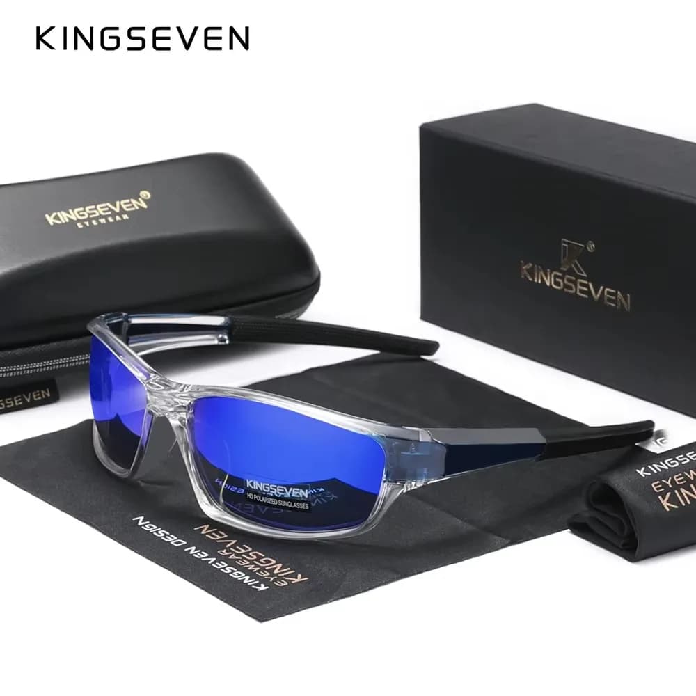 Genuine KINGSEVEN New 2024 Design Men's Sports Polarized Sunglasses Women UV Lens Fashion Eyewear Oculos de sol