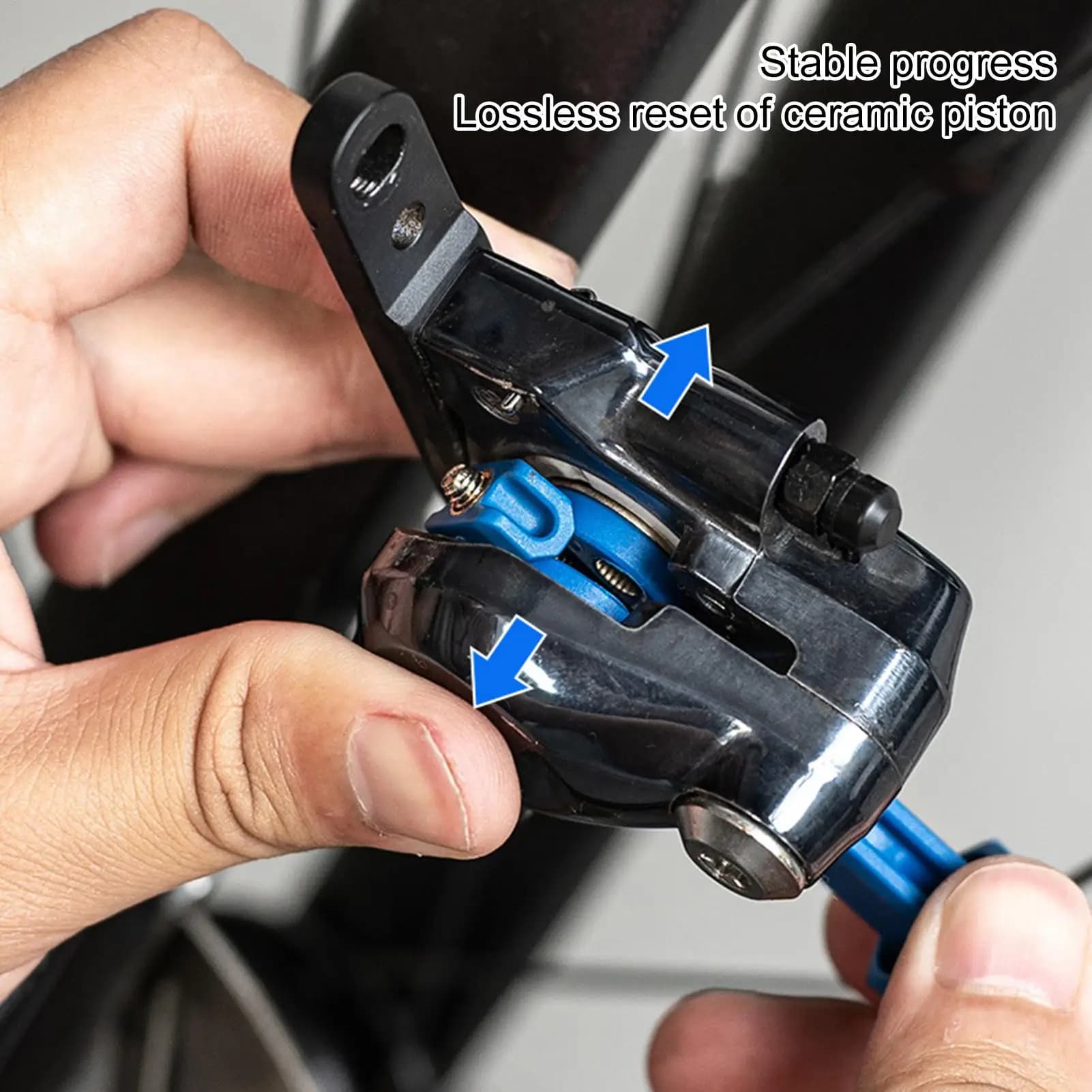2in1 Bicycle Brake Pad Spreader Tool Durable Steel Rotatable Bike Oil Disc Piston Reset Hydraulic Brake CaliperPiston Extension