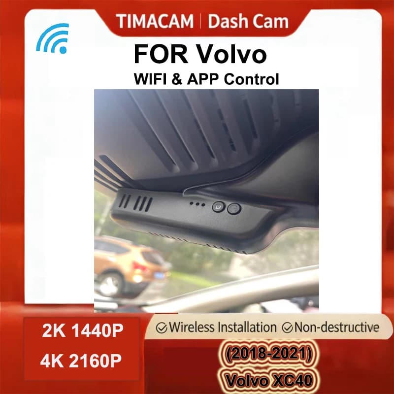 TIMACAM 4K2K Wif Auto Dvr Dash Cam Video Camera For Volvo v60 T5 T6 2019 2020 2021 for Volvo s60 T5 T6 T8 2019 2020 2021