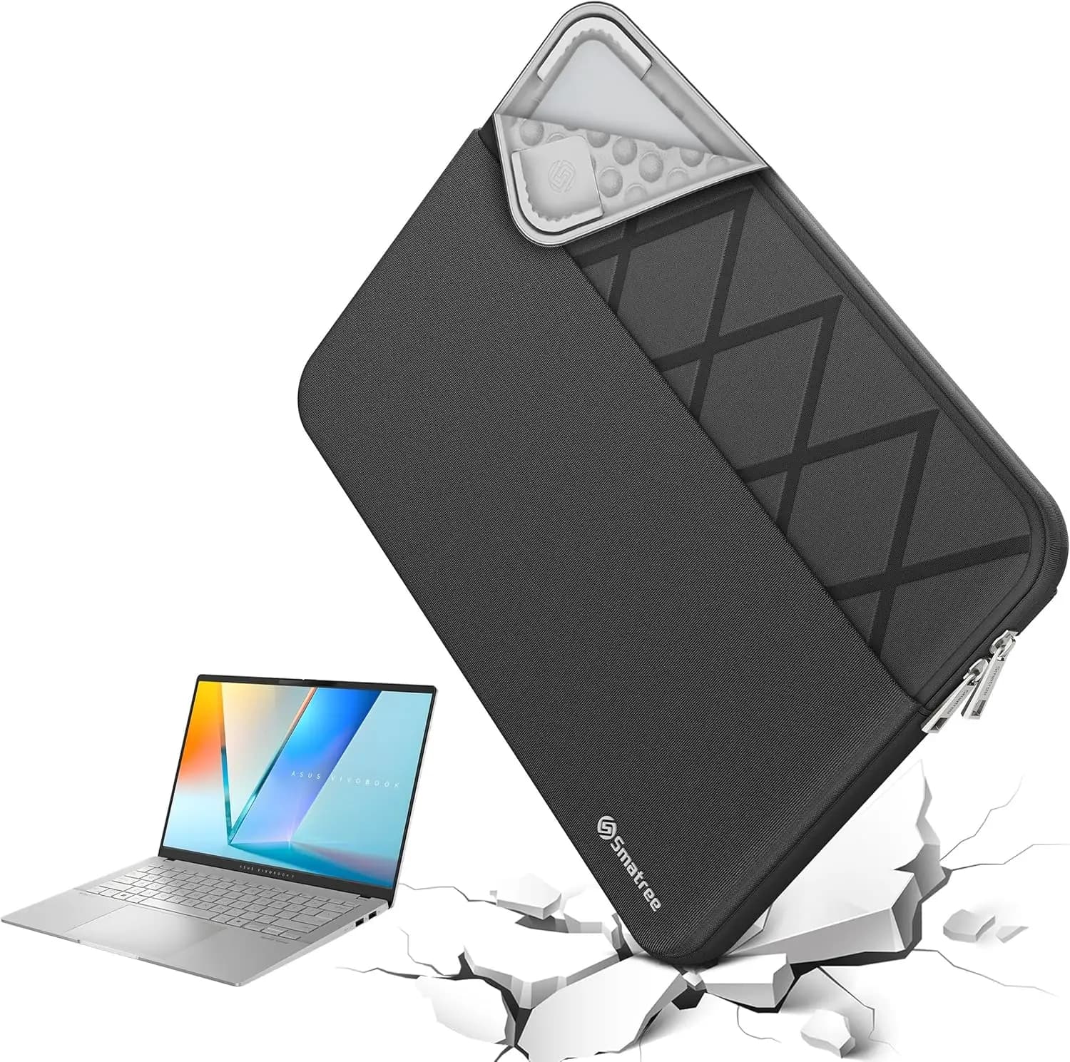Custodia per laptop da gaming da 16 pollici con tasca per modelli ASUS ROG e TUF, custodia resistente E601