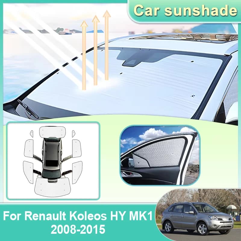 Parasole per auto per Renault Koleos MK1 2008 2009 2010-2015 Visiera per parabrezza Protezione solare Isolamento termico Protezione anti-UV