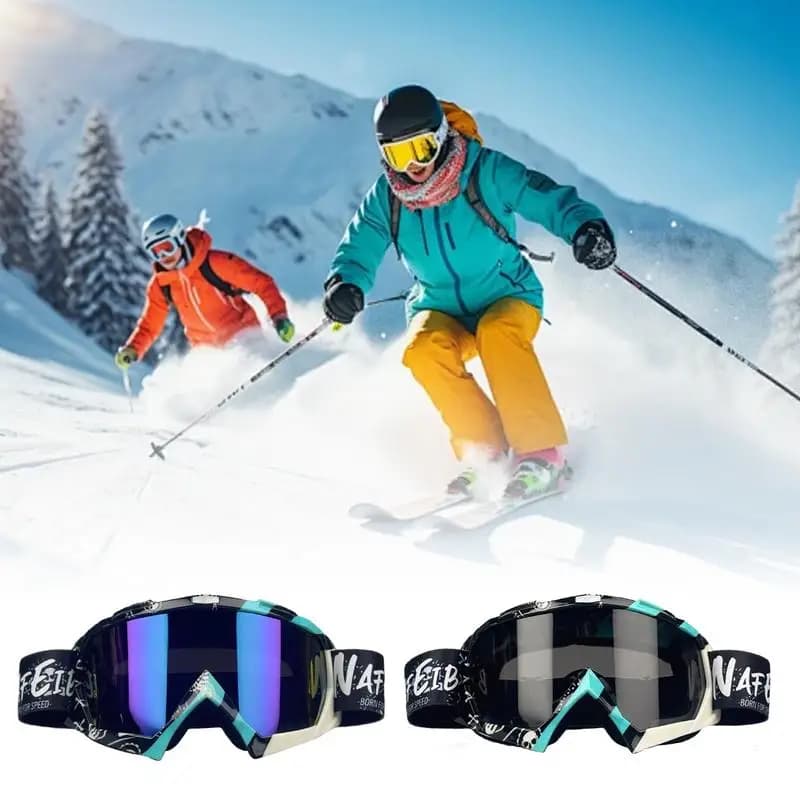 Nuovi occhiali da sci da neve da snowboard Occhiali da sci antiappannamento Protezione antigraffio Assorbe raggi UV Occhiali da snowboard da neve invernali