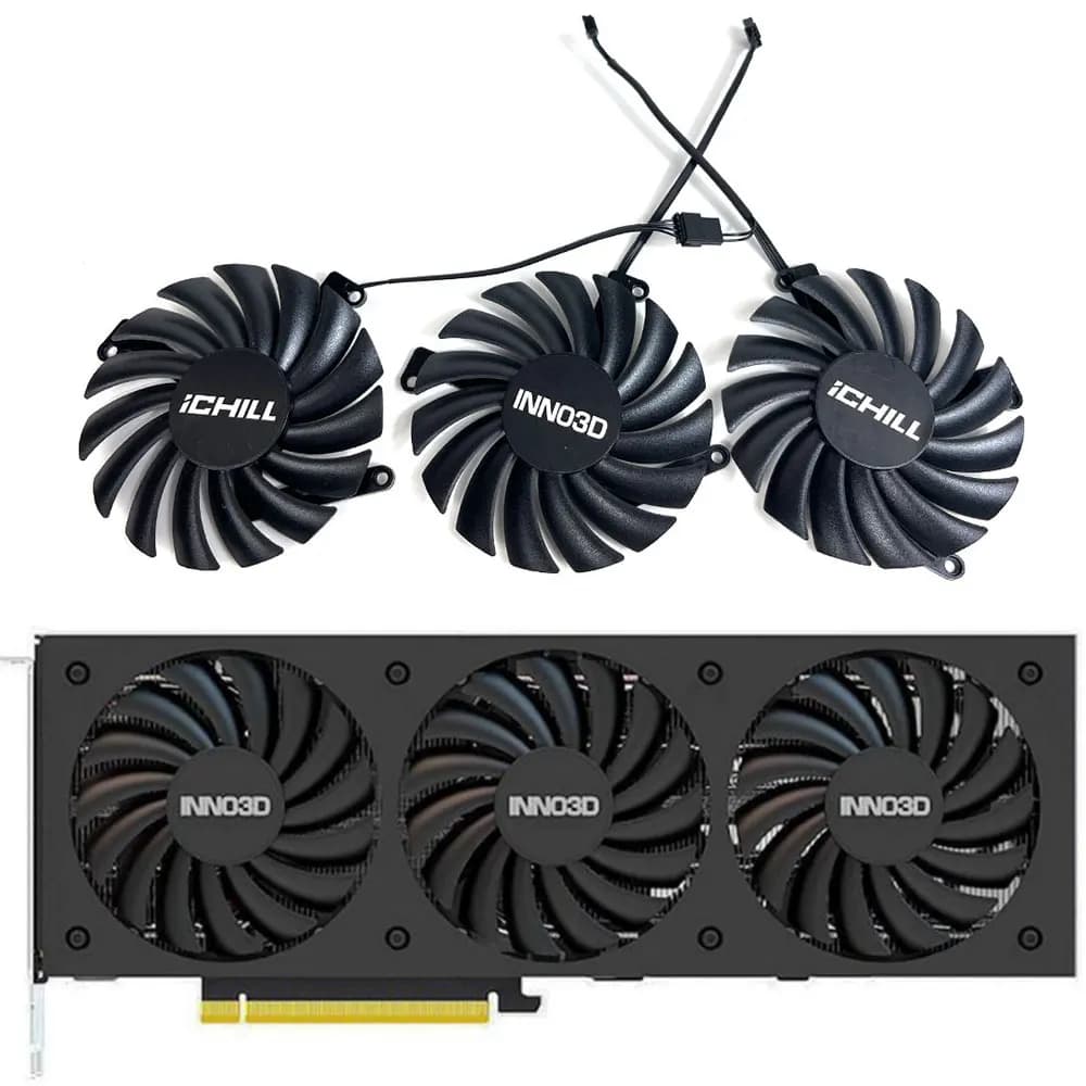 NUOVO CF-12910S RTX 3080、3070 TI GPU VENTOLA, Per INNO3D RTX 3070 Ti、RTX 3080、RTX 3080 Ti Nero Oro Ventola di raffreddamento della scheda video estrema