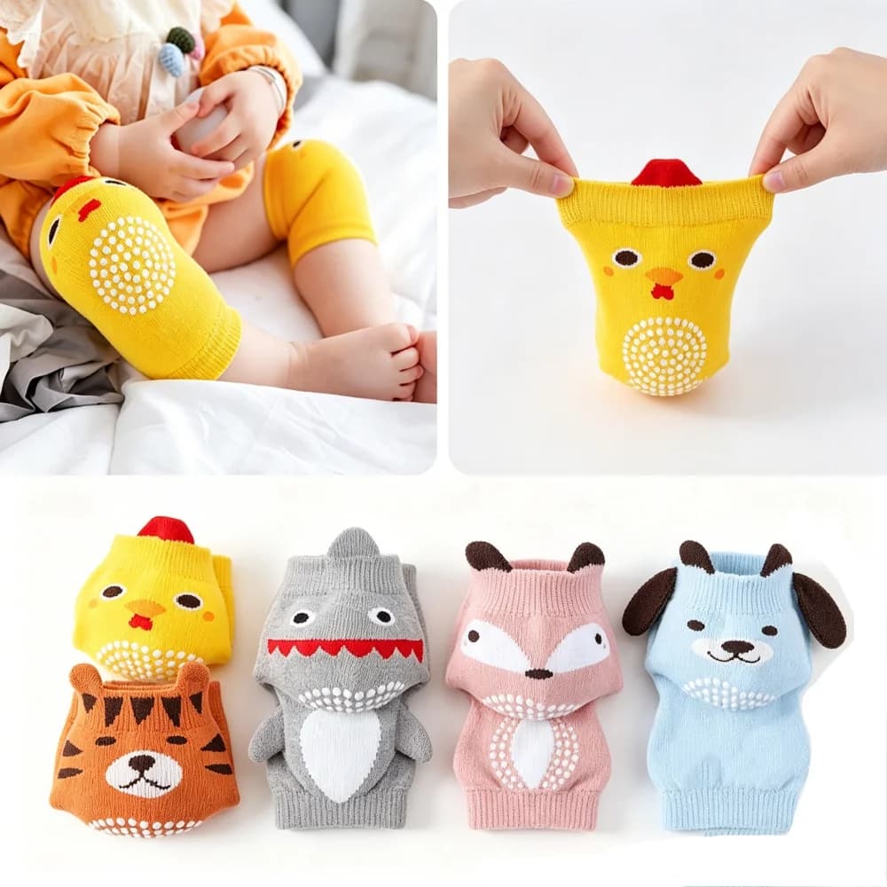 Ginocchiere e Gomitiere Antiscivolo per Neonati e Bambini, Protezioni per la Sicurezza dei Bambini che Gattonano, Accessori Protettivi