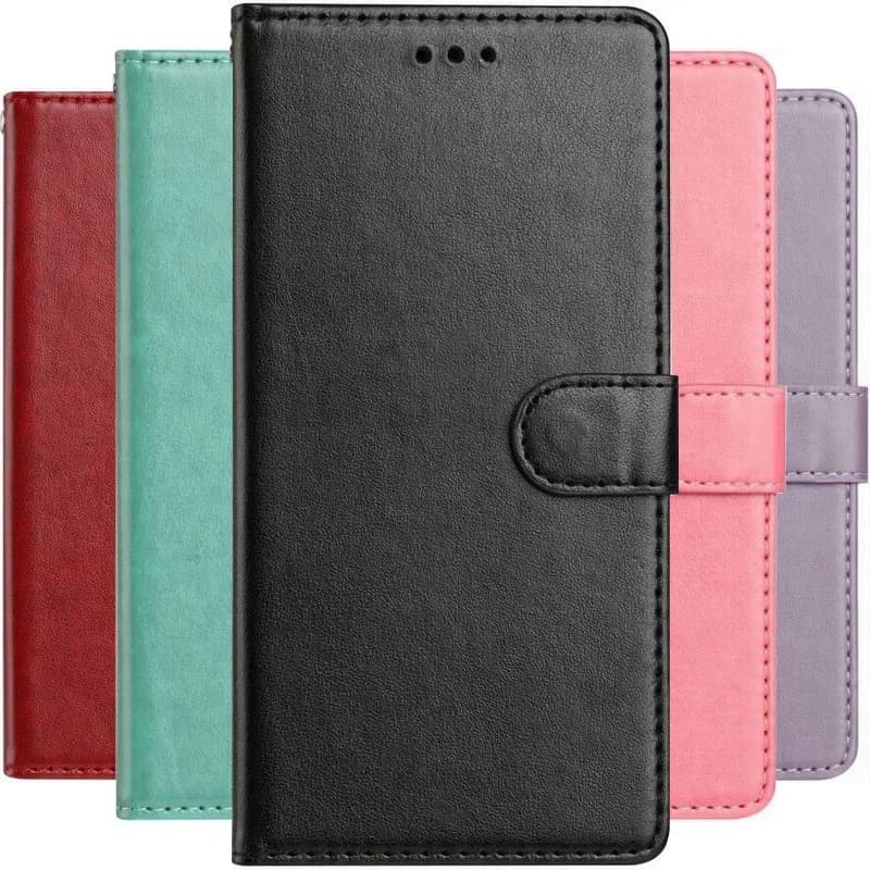 Custodia classica con cornice per foto a portafoglio per Samsung Galaxy S25 Edge S24 S23 S21 S20 FE S22 Plus Ultra Slot per schede Semplice copertura del telefono # PIB