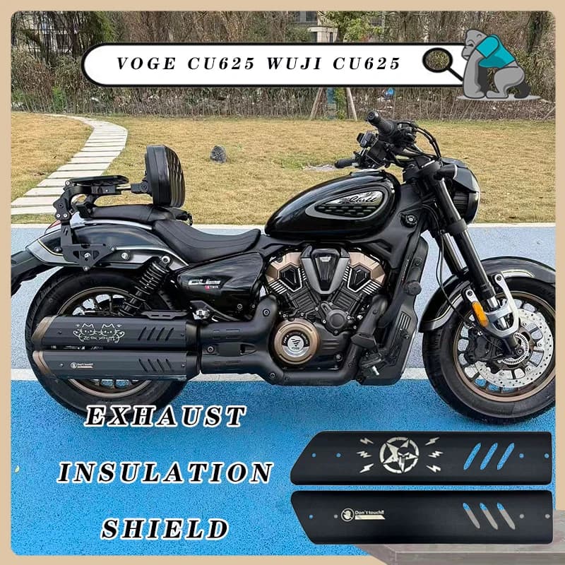 Protezione per Tubo di Scarico Moto, Scudo Termico Antiscottatura, Nuovi Accessori per VOGE CU625 CU-625 Wuji cu625