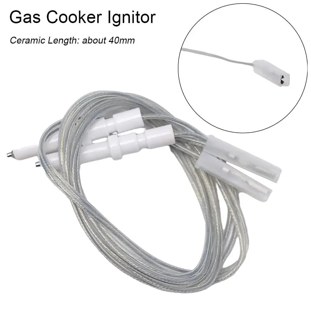 1/2/4Pcs New 40mm Gas Cooker Ignitor 45cm Length Ceramic Pin Electrode Spark Plug Ignition Wire Stove Part