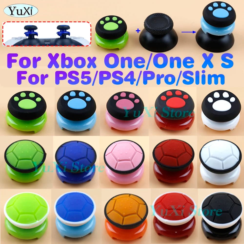 1Pc Thumb Grip Caps Silicone Analogico Stick Caps Copertura per PS5 PS4/Pro/Slim PS3 Per Xbox One360 Gamepad Controller Tappo In Silicone