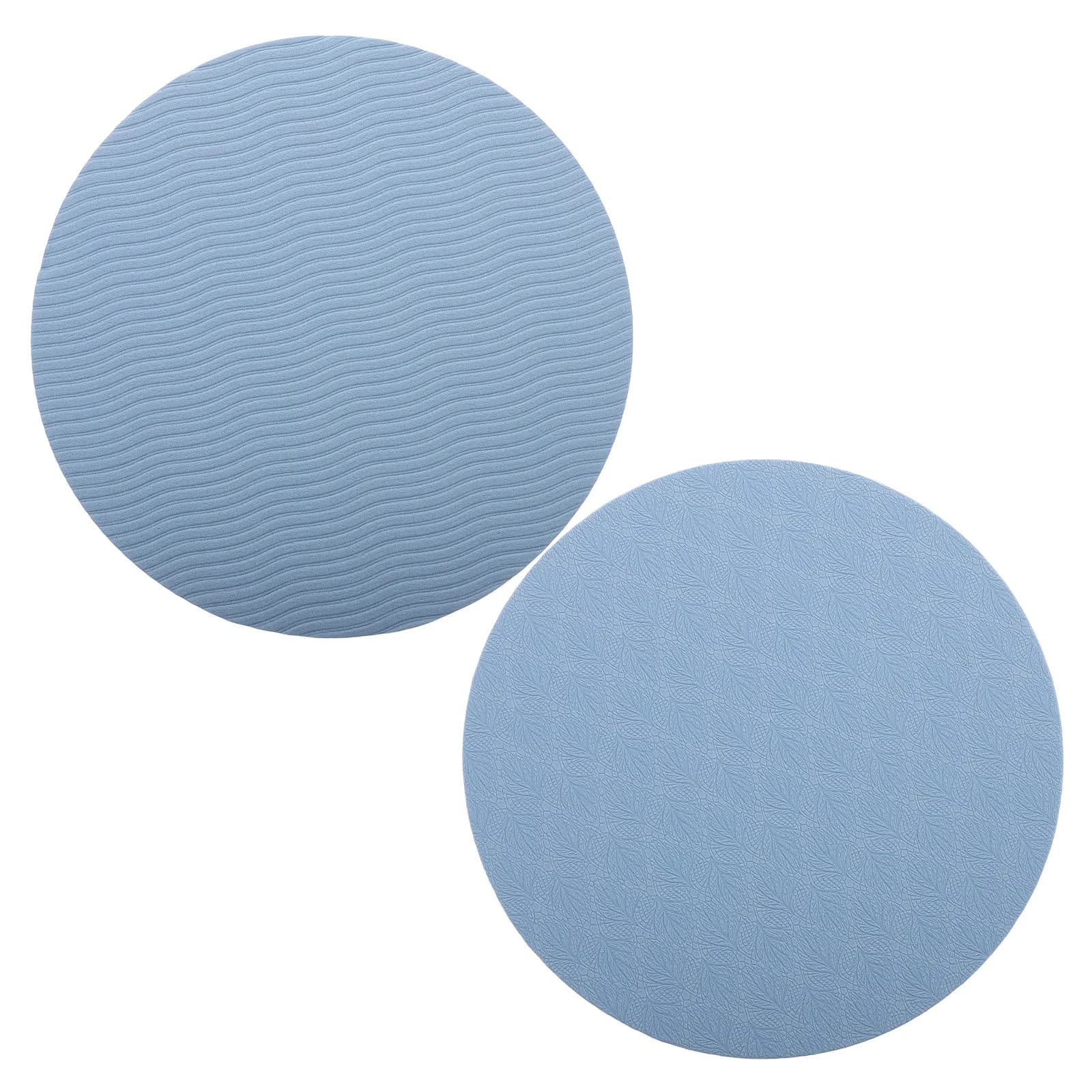2 Pieces Support Round Bearings for Yoga, Comfortable and Anti-slip, for Knee and Elbows, for Pilates, Fitness, Exercises, Protective Mat for Gymnastics