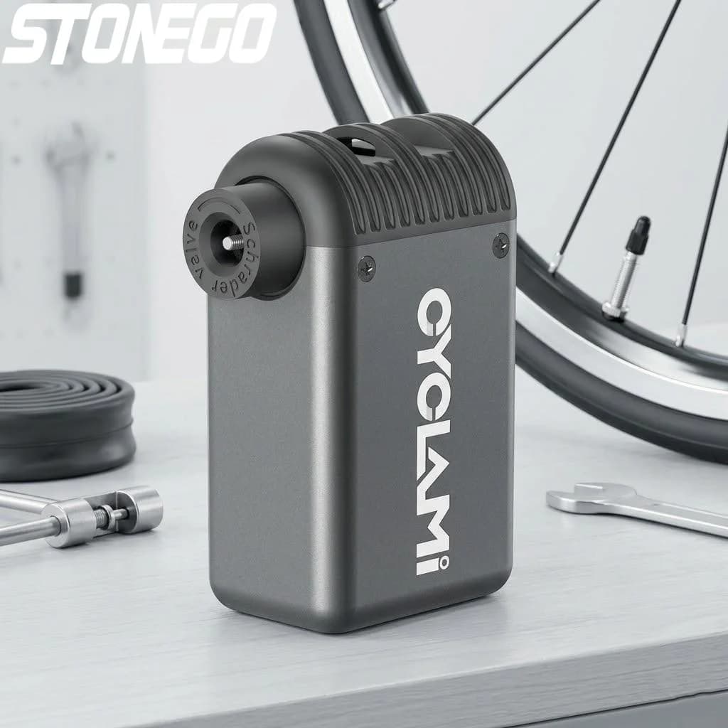 Pompa Elettrica Portatile per Bicicletta, Mini Compressore ad Alta Pressione, Accessorio per Ciclismo