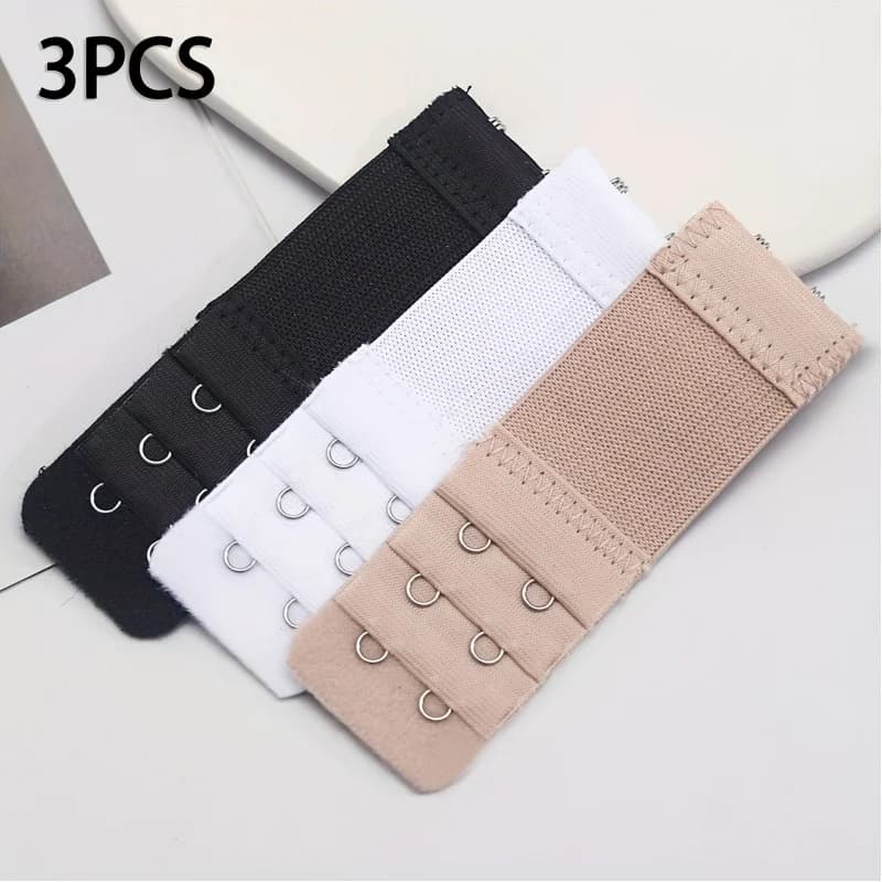 3Bra extender set，Elastic adjustable hooks for underwear accessories，No vest buckle