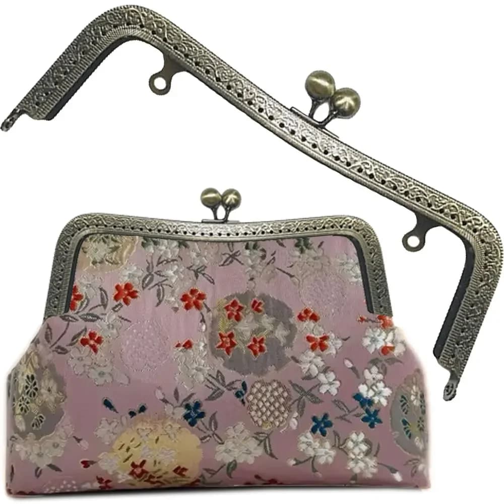 10PCS M Shape 20cm Metal Purse Handbag Handles Bag Kiss Clasp Lock Frame Handle DIY Wallet Sewing Hardware Accessories