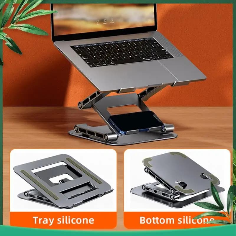 (NUOVO) Supporto per laptop regolabile Supporto per laptop pieghevole in alluminio Supporto per tablet portatile per notebook per Air Pro Ipad