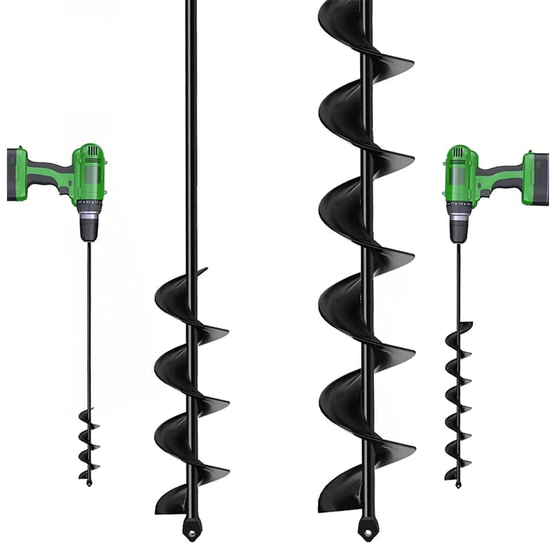 9 size garden bolt drill tool spiral drill drill ground drill for planting seed gardening planting planter fence