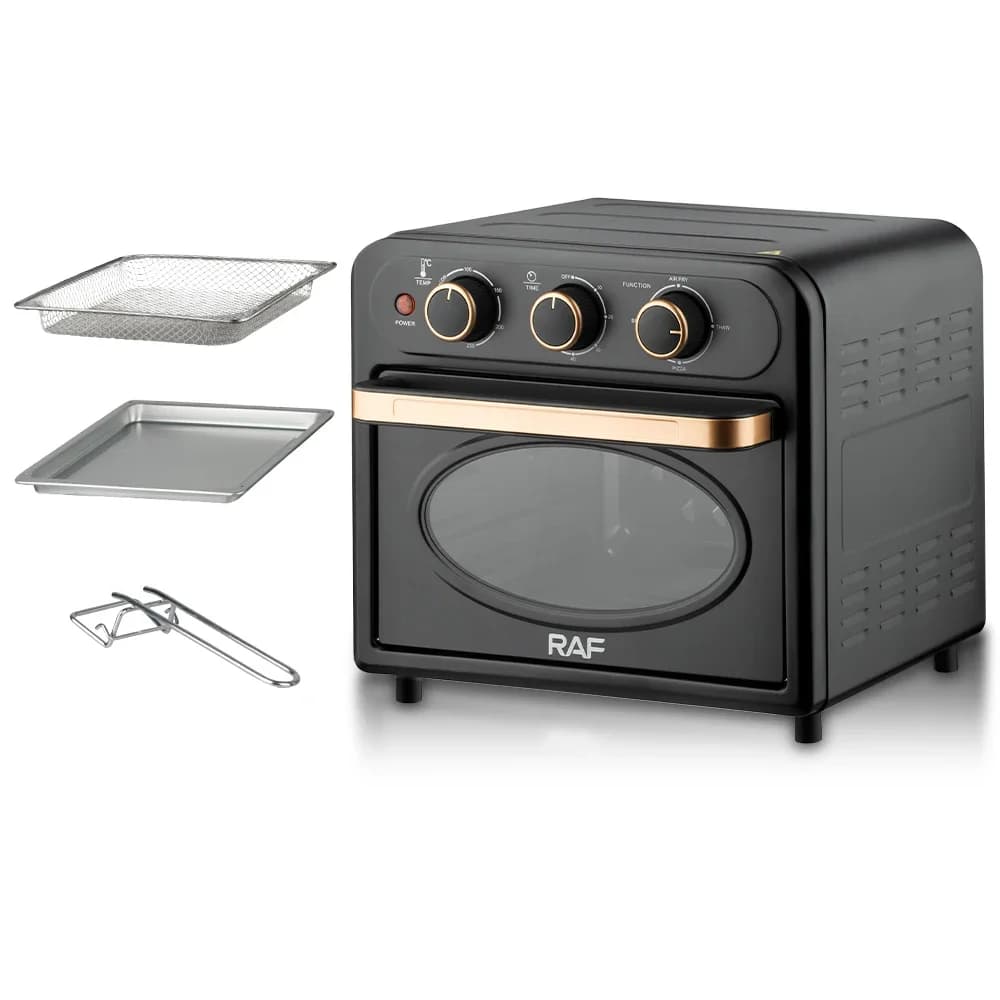 l Electric Ovens Air Fryer 2 in 1 Toaster Oven Pizza Stainless Steel Home Use Cook Household
