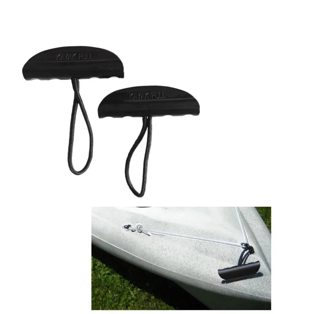 Comoda Maniglia di Ricambio Nera per Kayak con Corda Robusta, Adattabile Universalmente per il Trasporto di Canoe e Barche Marine