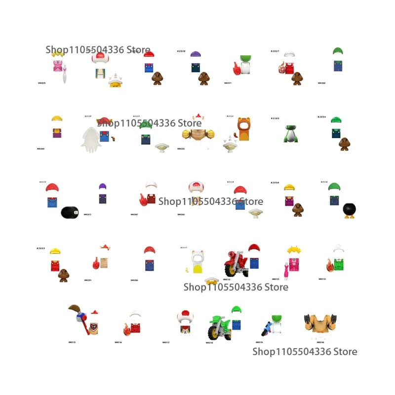 KDL805 KDL815 WM6103 WM6235 K2102 Anime Building Blocks Mini action toy doll assemble Toys Model Doll Ornament Birthday Gift