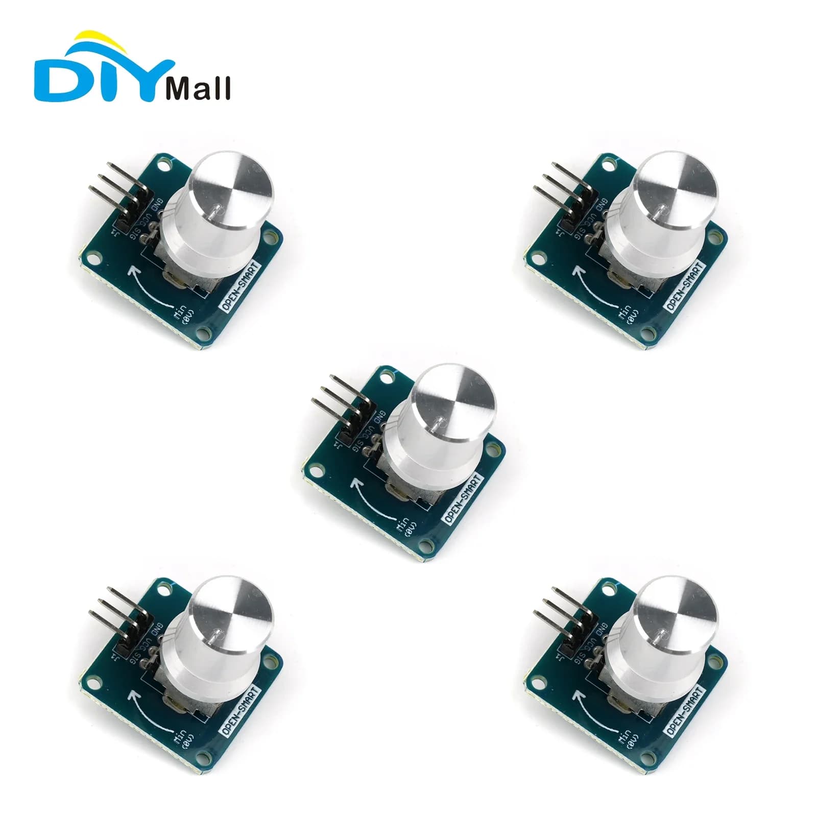 Manopola Potenziometro Regolabile con Sensore Angolare Rotativo per Arduino AVR STM32